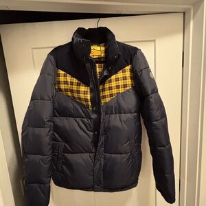 Scotch & Soda Navy and Yellow Checkered Jacket